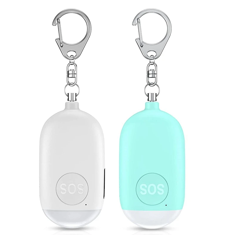 

Emergency Caller Security Personal Alarm Security Alarm Keychain 130Db Personal Alarms USB Rechargeable For Women Kids