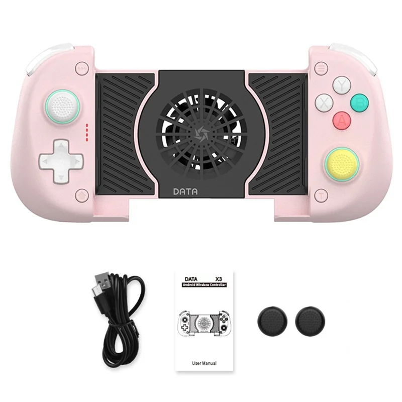 AT82-X3 For Switch/OLED Bluetooth Wireless Controller With Dual Hall Joystick Cooling Fan For PUBG Mobile For Android/IOS PC