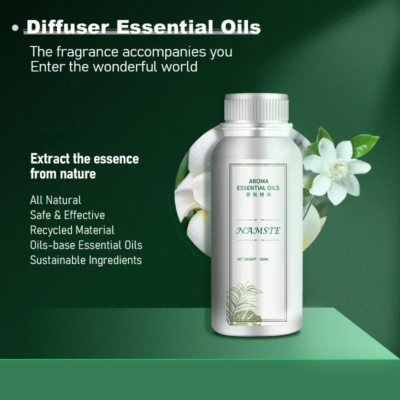 Namaste Floral Essential Oil สารสกัดจากพืชบริสุทธิ์ Room น้ําหอมไฟฟ้า Aromatic Oasis น้ํามันหอมระเหยสําหรับ Home Office Air Freshener