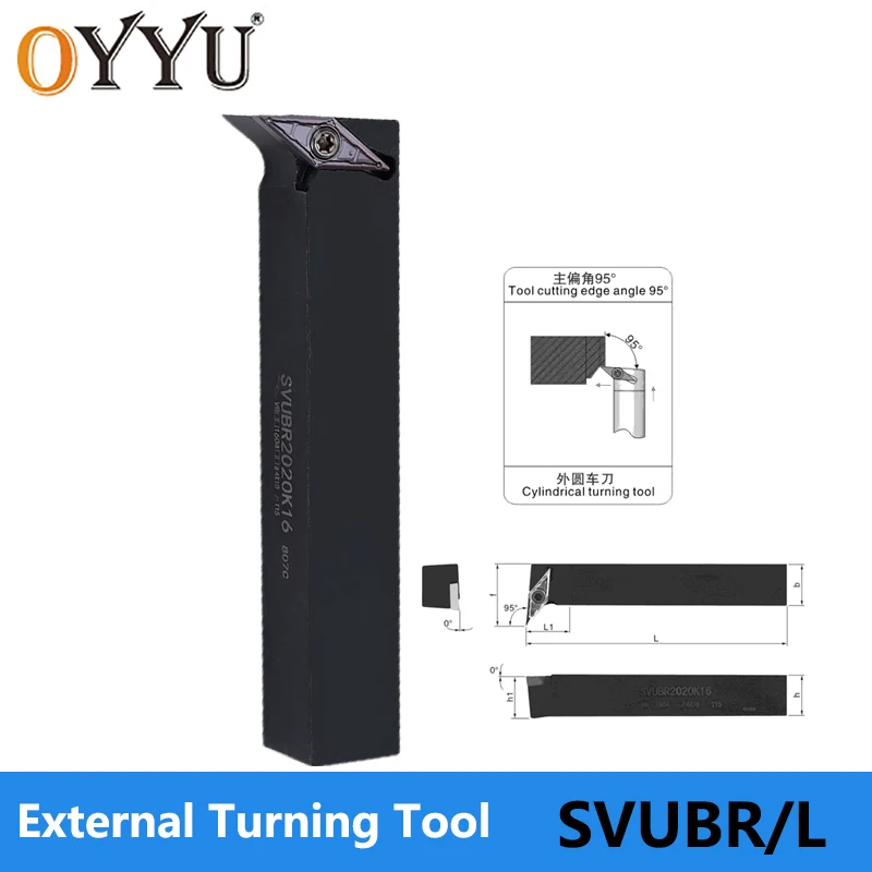 OYYU SVUBR SVUBR1212H11 SVUBR1616H11 SVUBR1616H16 SVUBR2020K16 External Turning Tools SVUBR1616 SVUBR2020 SVUBR2525 CNC Cutter