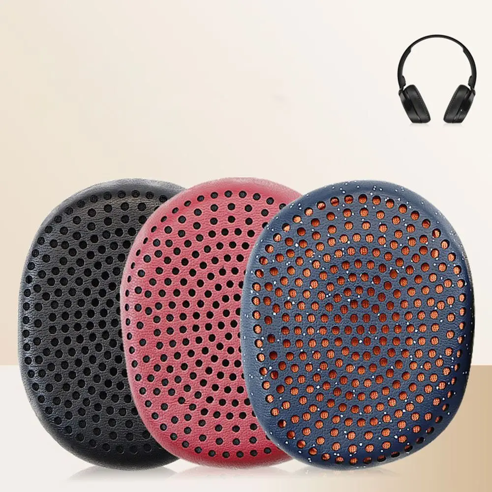 Leather Ear Pads Replacement Soft Earbuds Cover Sponge Headset Earmuffs for Skullcandy Riff Wireless Headphones Accessories