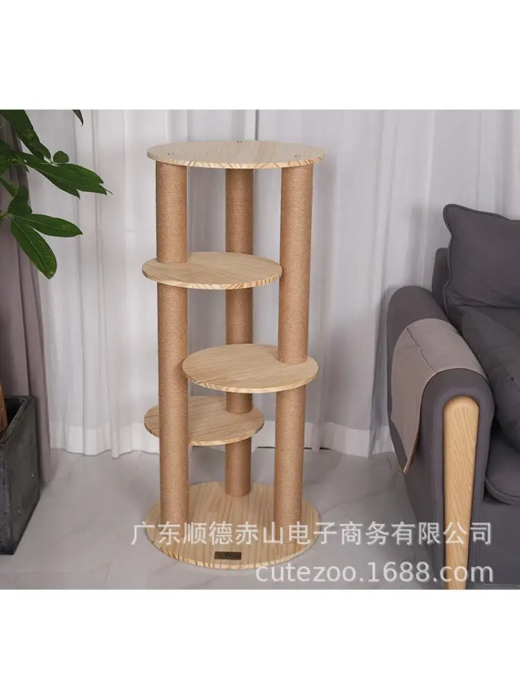 Solid Wood Cat Toy, Jumping Platform, Climbing Frame, Shelf Cat Furniture, Sturdy and Durable