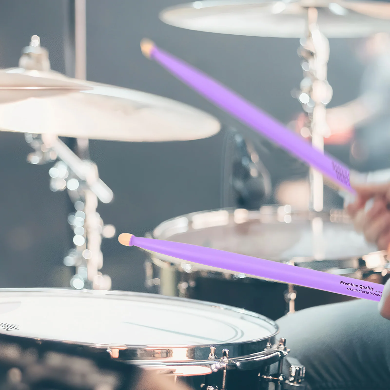 

2Pairs Maple Drum Sticks Natural Wood Texture Enhanced Control Non-Slip Grip for Extended Playing Sessions Drum Stick Percussion