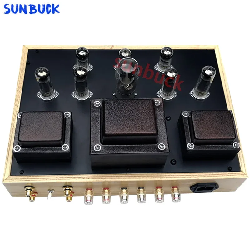 SUNBUCK 6P15 Push-Pull 6N3 6N1 Klasse A Röhrenverstärker 2 Stereo 15 W 3-Segment symmetrischer Vakuumröhrenverstärker Audio