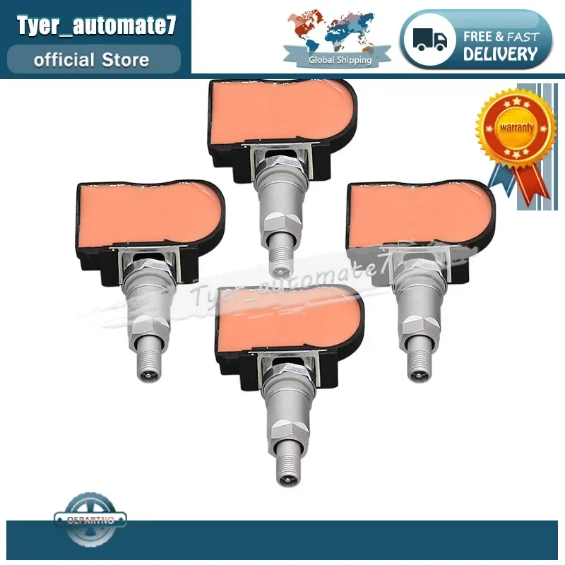 433MHz 4Pcs TPMS Tire Pressure Sensor Monitoring System 9673198580 For Citroen C4 C5 C6 C8 Peugeot 207 307 407 508 607 807 1007