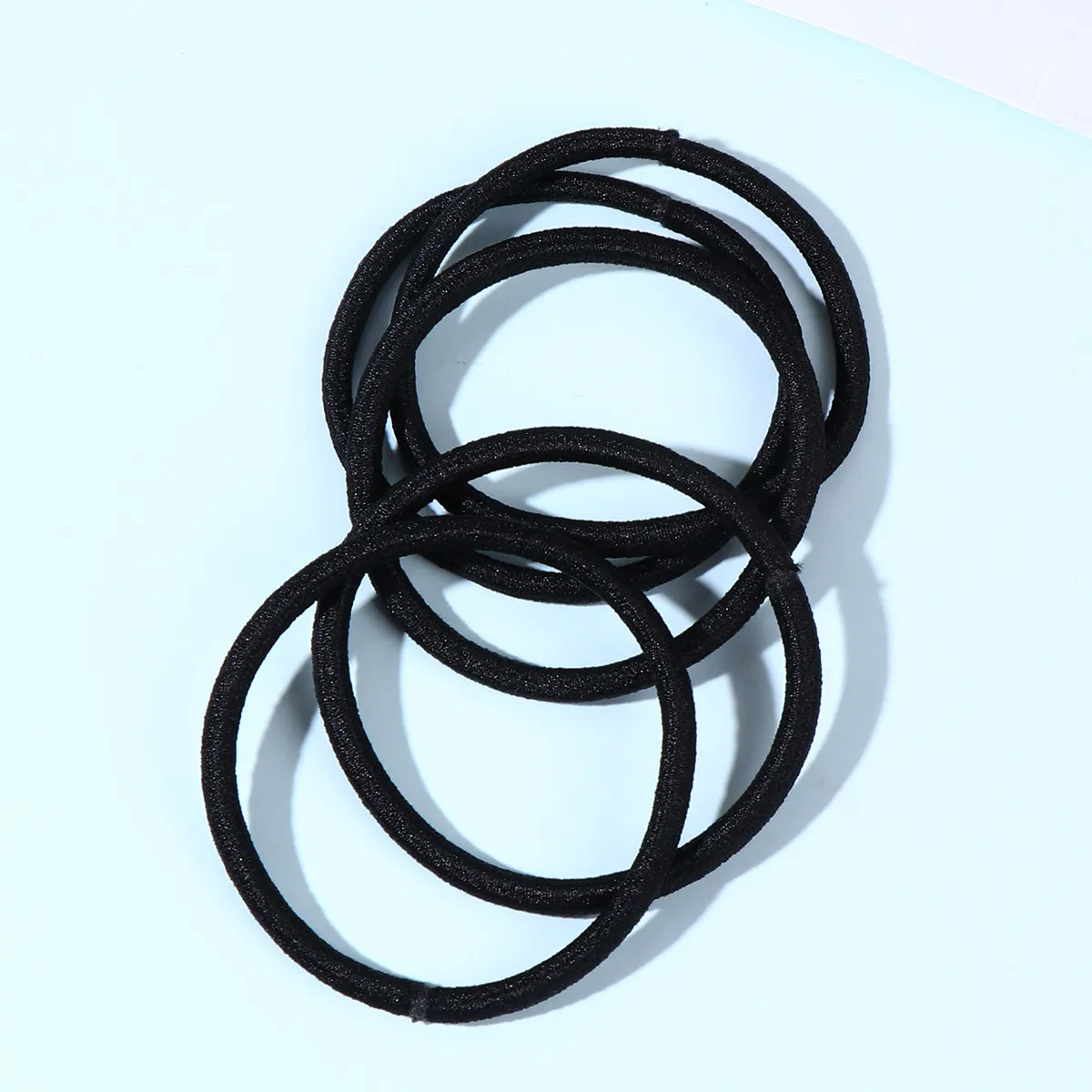 100Pcs Simple Hair Tie High Stretch Seamless Ponytail Holder Hair Rope for Women Girls Everyday Use Kids Ponytail Holder