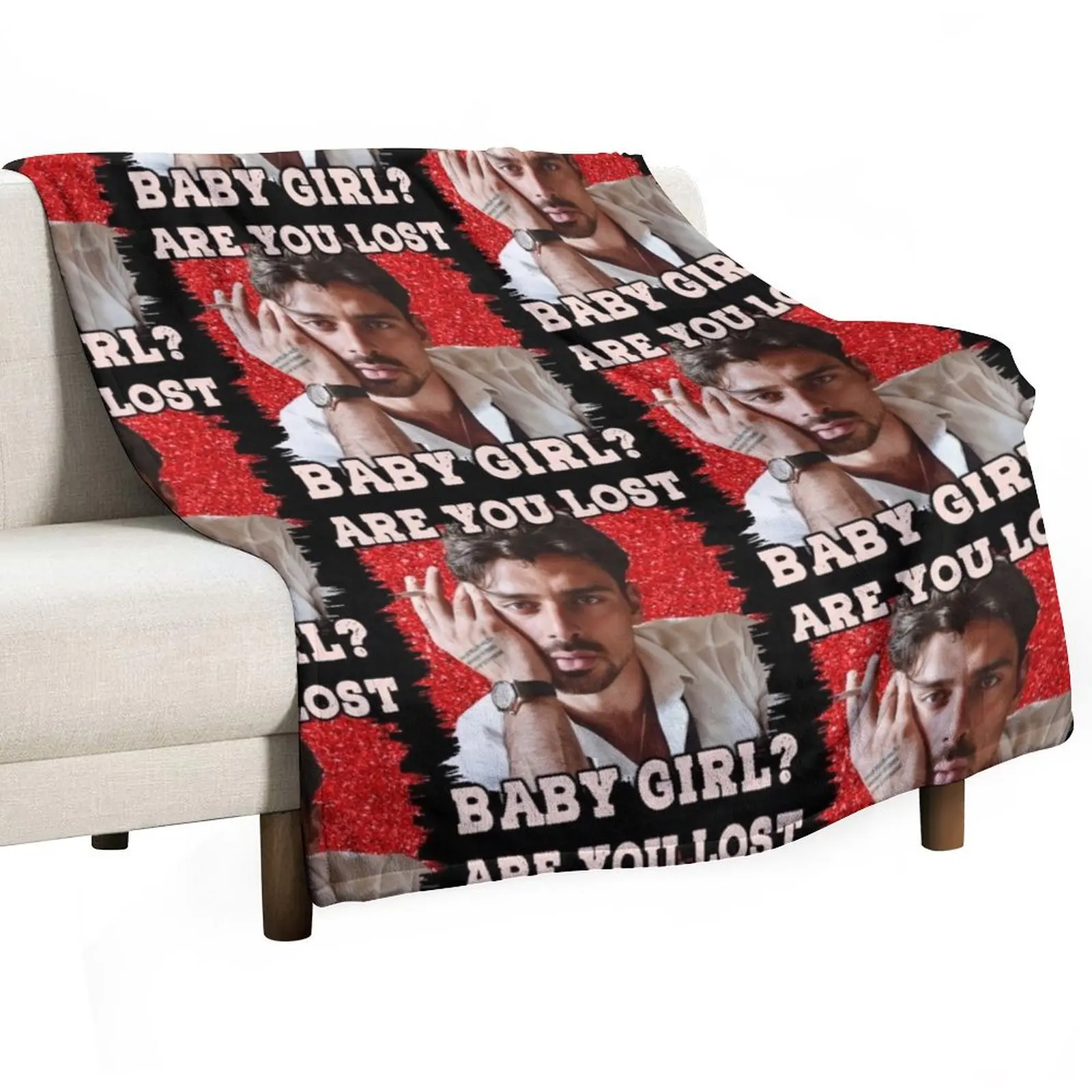 Are you lost baby girl cute funny Netflix 365 dni days massimo movie Laura Poland Throw Blanket Multi-Purpose Blankets