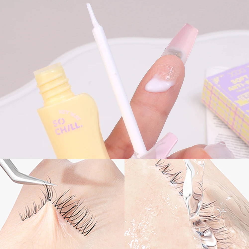 Non-irritating Fake Eyelash Glue Freeze-Proof White Quick Dry Eyelashes Extension Glues Lasting Strong Lashes Adhesive Makeup