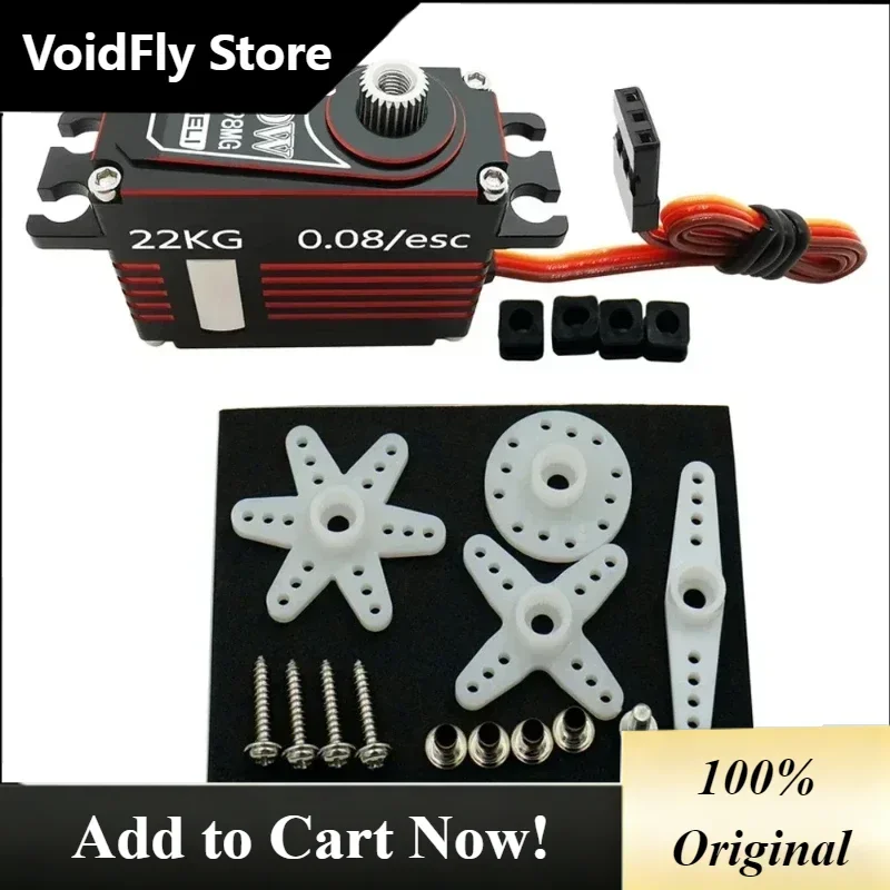 VoidFly 1pcs new GDW DS498MG medium-sized all-metal digital high-pressure high-torque 22KG aircraft model fixed wing 70E turboje