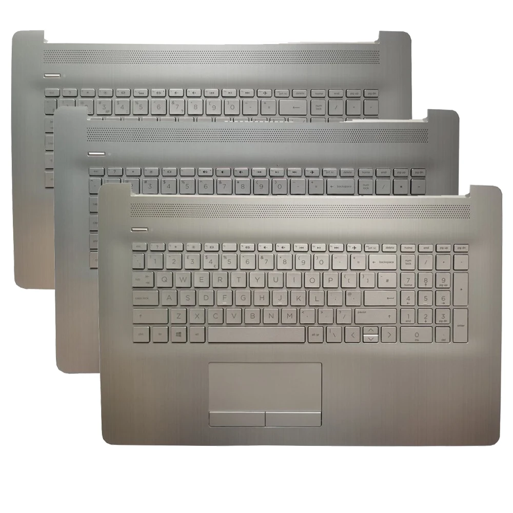 Imagem -01 - Teclado Reino Unido Eua Russo para hp Pavilion 17-by 17t-by 17-ca com Palmrest Capa Superior com Touchpad Novo teclado reino unido eua russo para hp pavilion 17 by 17t by 17 ca com palmrest capa superior com touchpad novo 01