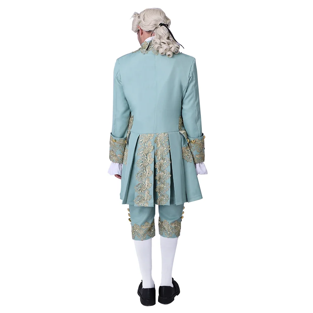 18th Century Men\'s Victorian Costume Regency Tailcoat Jacket Marie Antoinette Costume Suit Halloween Partywear Costume Outfit