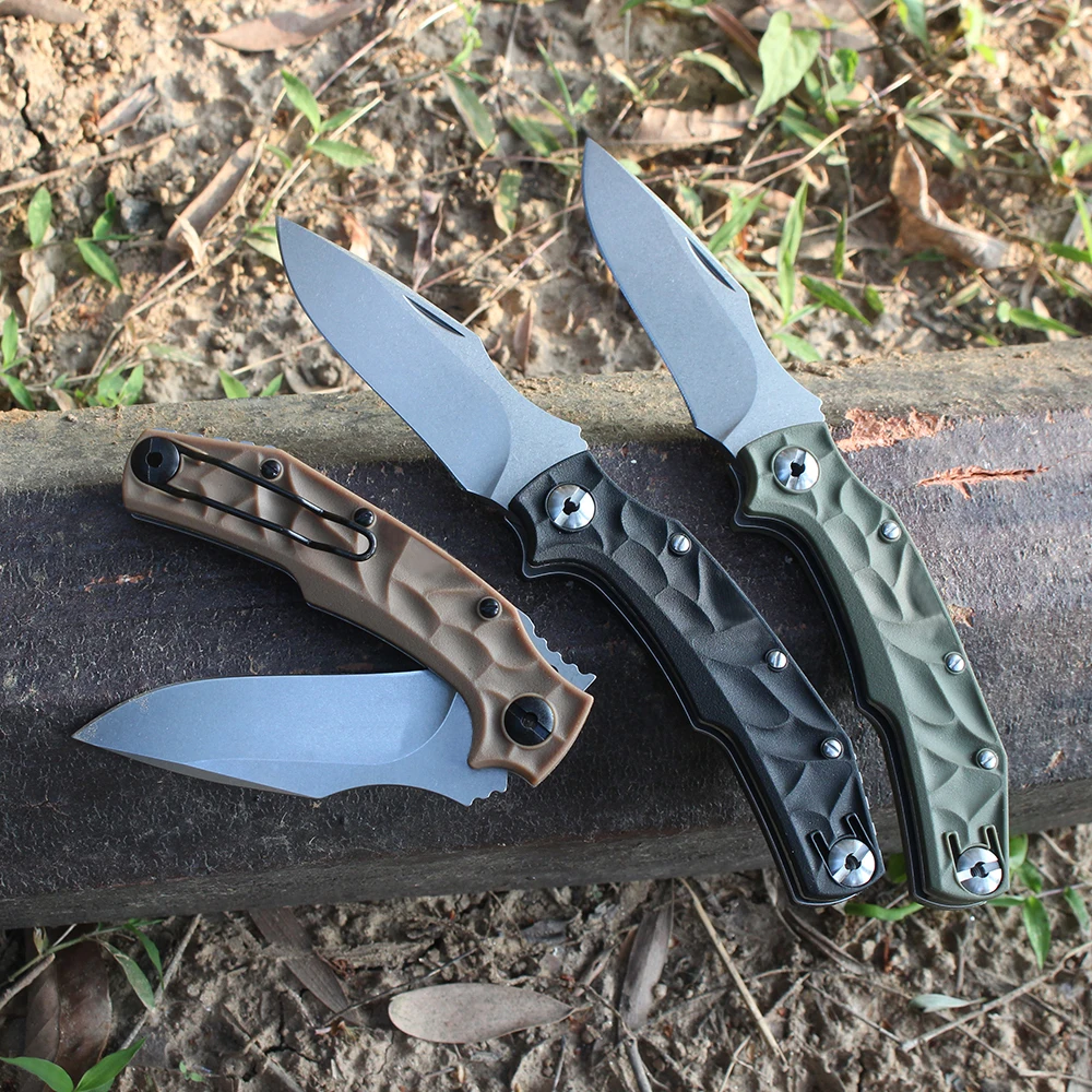 New Pohl Force Folding Pocket Knife Professional Bushcraft Survival Ganzo Small Knives Utility Tanto flipper Knife for Men Gift - view 4