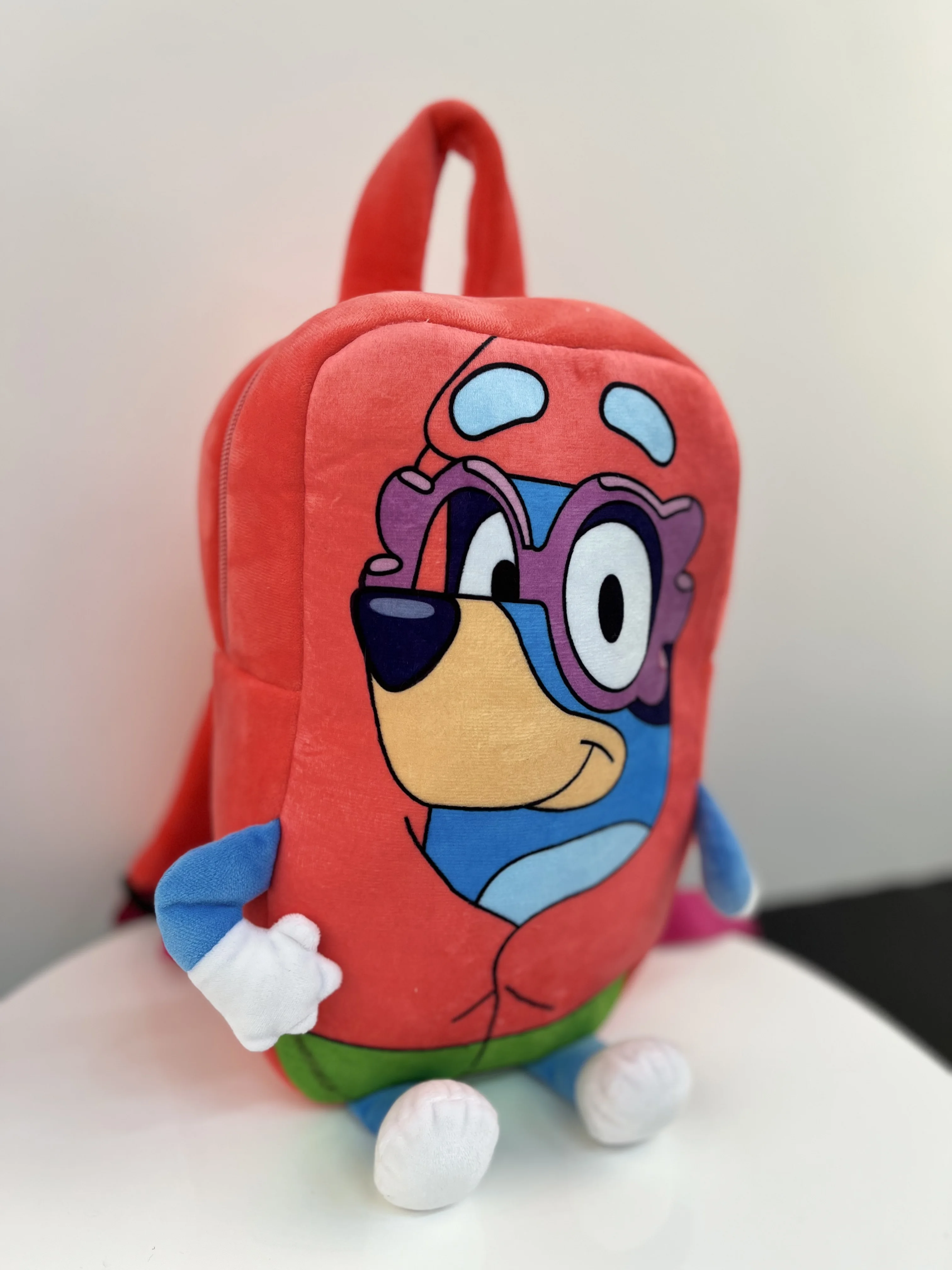 Cartoon Bluey Family Cosplay Kindergarten Children Schoolbag Bluebin Dog Backpack Kawaii Blue Orange Dog Backpack Children Gifts