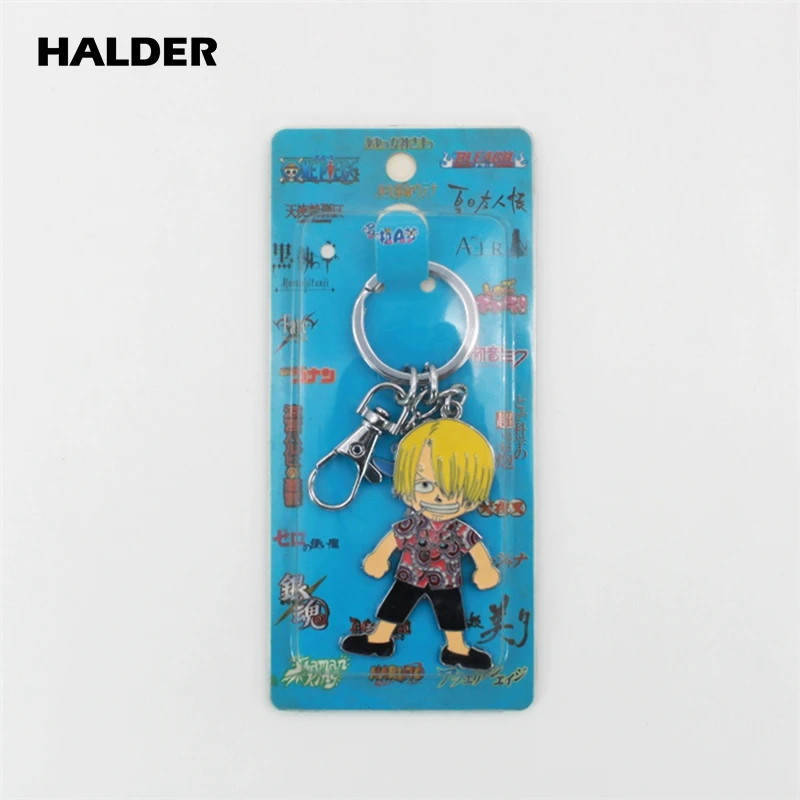 HALDER Sanji dengan Gantungan Kunci Tengkorak Klasik Anime Collectie Keyring Liontin Gantungan Kunci Lucu Kartun Perhiasan Hadiah untuk Teman