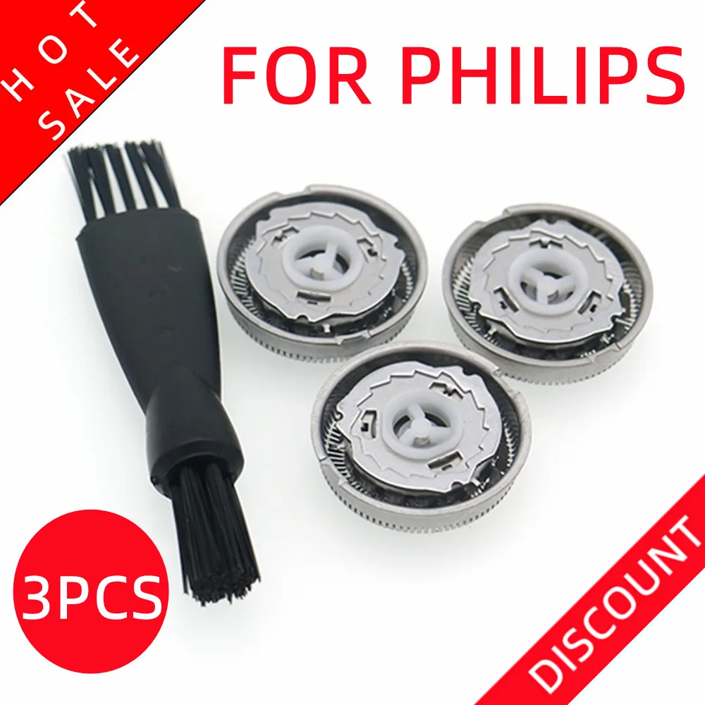 3Pcs Replacement Razor Blade Shaver Head for Philips HQ3 HQ4 HQ54 HQ56 HQ55 HQ851 HQ912 HQ136 HQ6900 HQ6940 HQ6868 HQ6970