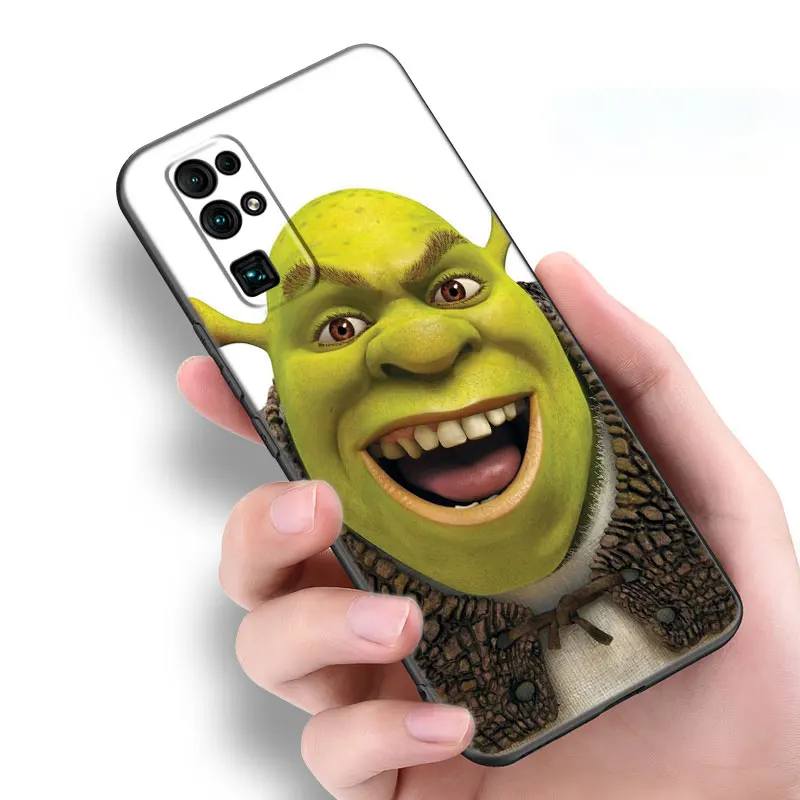 Anime S-shrek Art Black Silicone Phone Case For Honor 70 90 Lite X40 GT X50 i X5 + X6A X6S X7A X8A X8B X6 X7 X8 X9 4G X9A X9B 5G