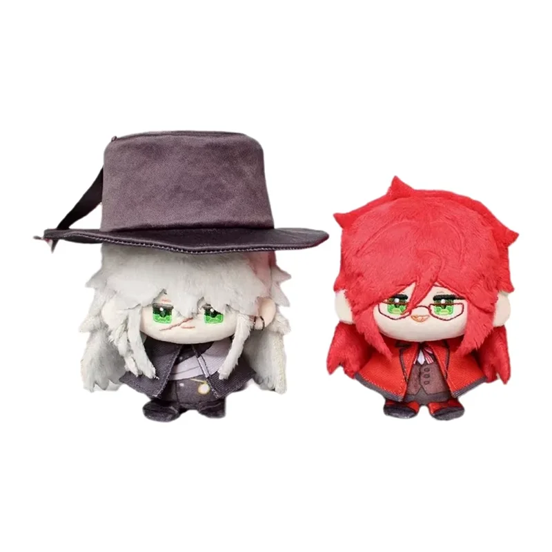 Muñeco de Peluche de 12 cm de Anime Under Taker, Lindo Peluche de Cosplay de Anime de Grell Sutcliff, Regalo para Fans, Muñeco de Peluche de Algodón de Black Butler