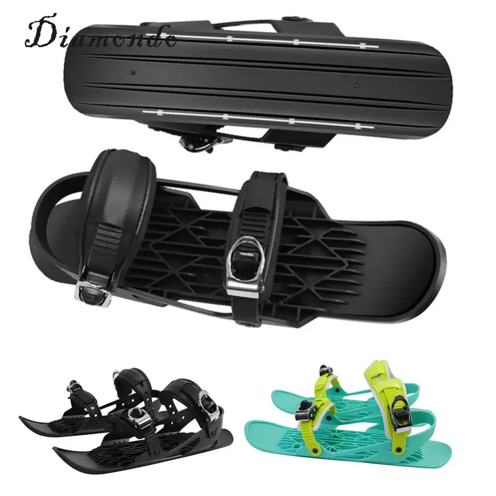 Mini Ski Skates Snowboardschoenen Skiboards Draagbare Tieners Korte Mini Schaatsen Skischoenen Voor Winter Buitensporten