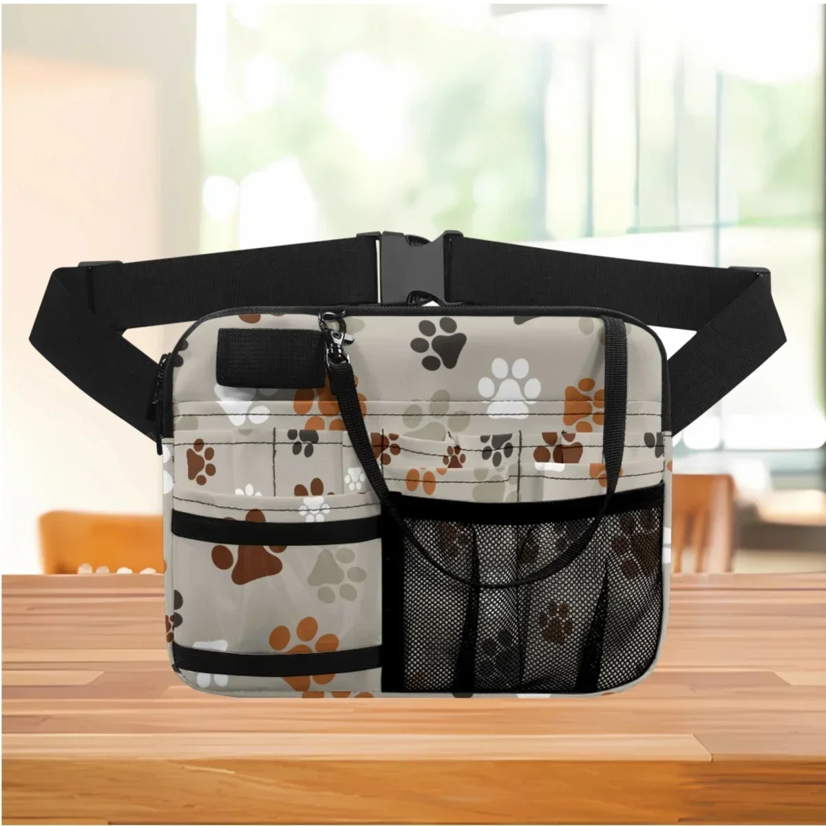 

Animal Dog Paw Designer Waist Bag Gift Practical Multi-Compartment and Tape Holder Nursing Fanny Pack Medical Cangurera Mujer