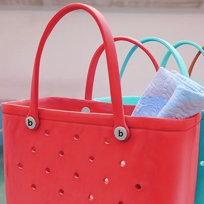 Solid Color Waterproof Beach Bag Portable Handbag For Outdoor Sports Portable Travel Boat Swimming Pool School Sports Tote Bag