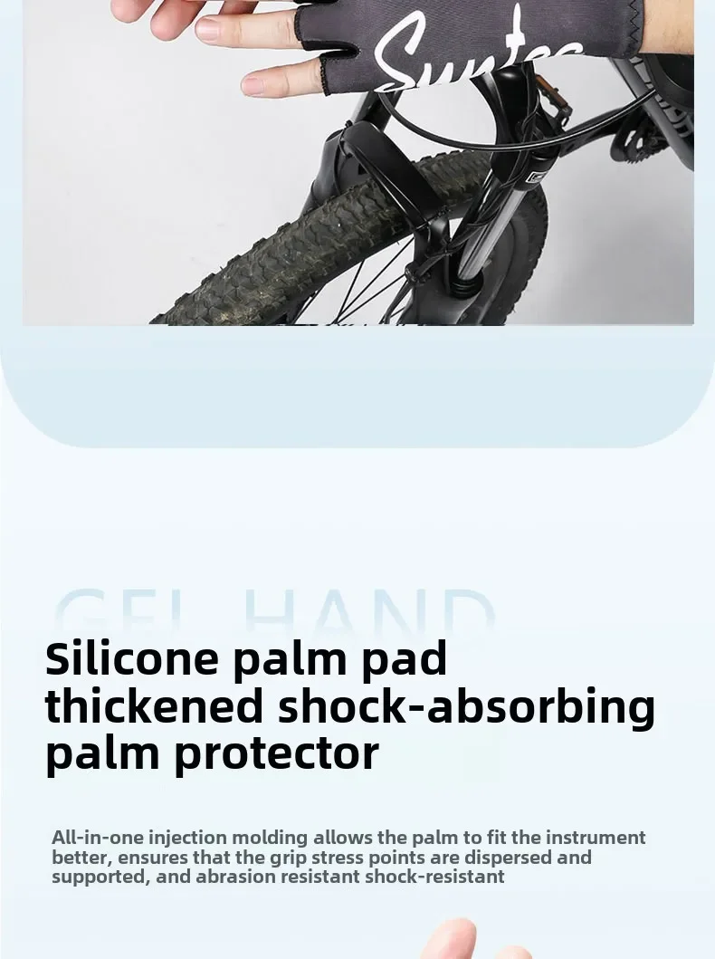 قفازات الدراجات للرجال والنساء بدون أصابع شبه أصابع قفازات صيفية للدراجات الجبلية ملحقات الدراجات النارية ركوب الدراجات في الهواء الطلق