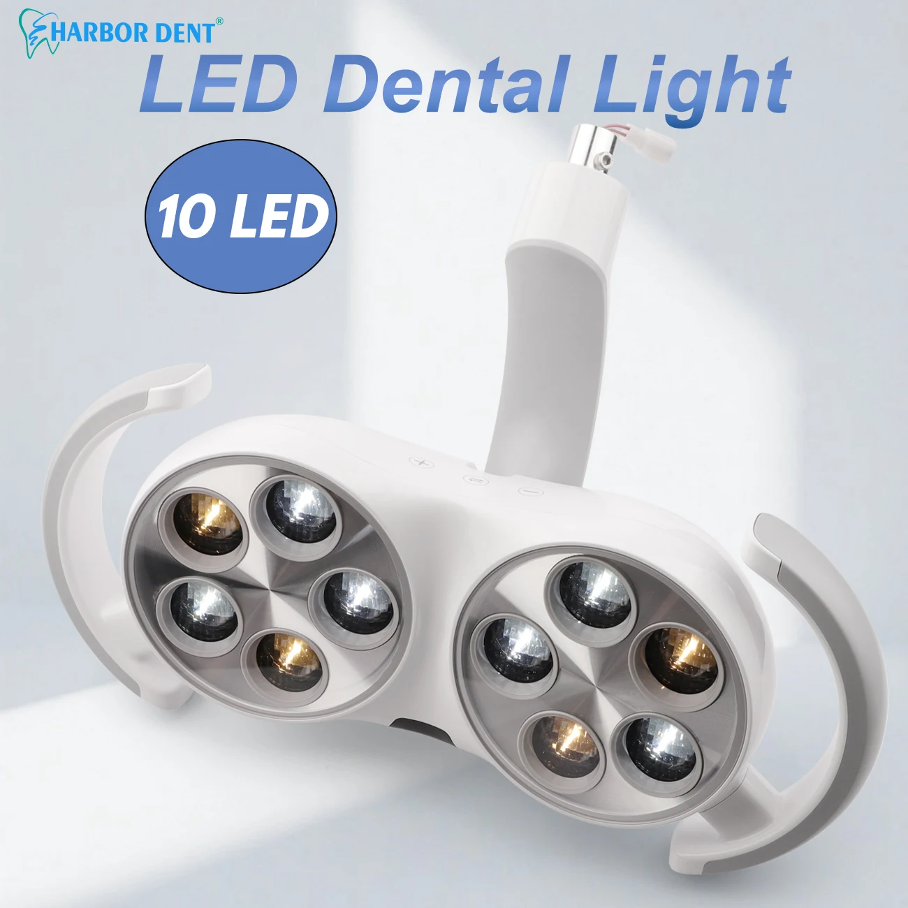 

10LED стоматологическая лампа для полости рта для стоматологического кресла, хирургическое освещение, бестеневая лампа, медицинский инструмент для полости рта, желтый, белый свет