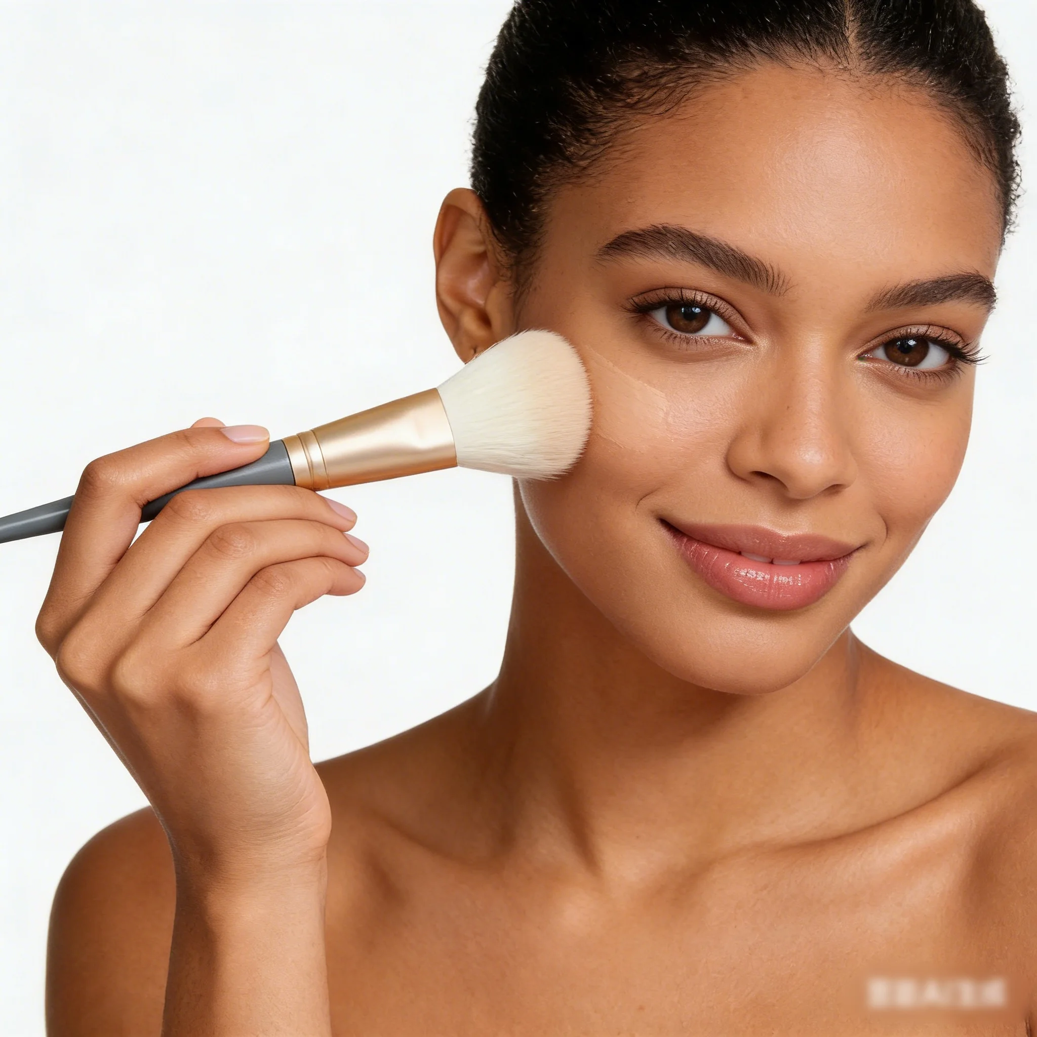 A Complete Set of 10 Makeup Brushes with Ultra-Soft Bristles, Including Eyeliner and Powder Brushes, and Beginner-Friendly Morandi Brushes