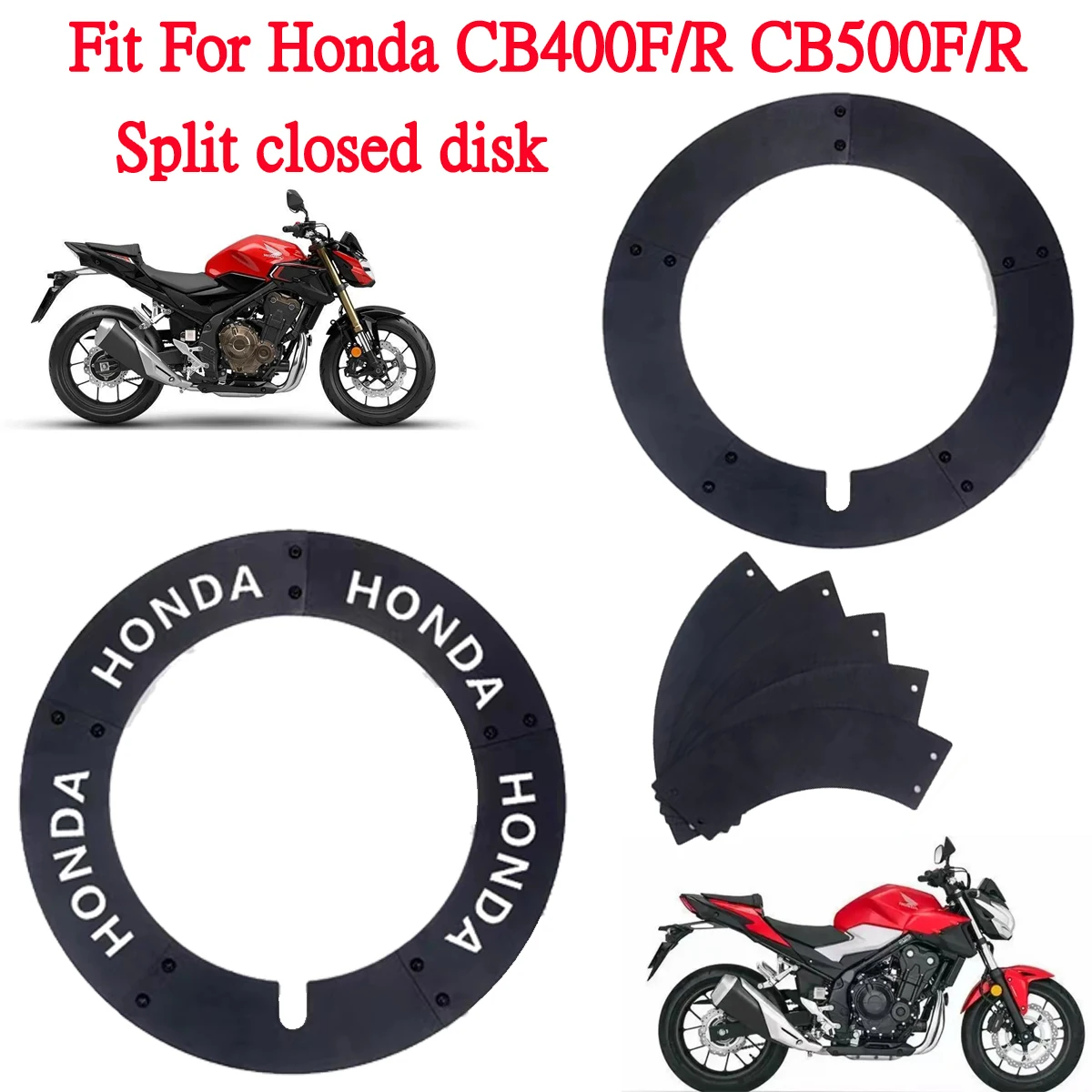 Motorcycle split type HONDA tire guard decorative cover closed wheel hub cover wheel rim Fit For HONDA CB400R CB400 CB500F 400F