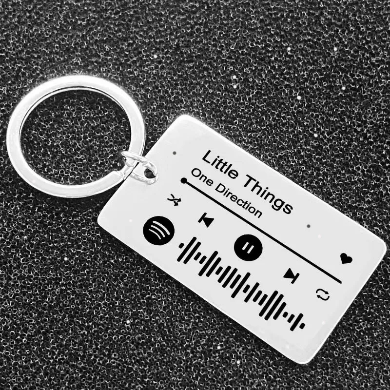 Custom Code Keychain Favorite Song Customized Song Name Singer Spotify Code Music Teacher Boyfriend Girlfriend Gift Music Lover