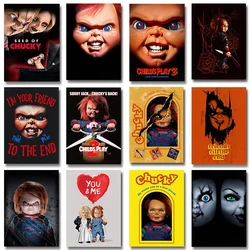 Classic Horror Movie Chucky Child's Play Poster Terror Doll Prints Canvas Painting Wall Art Picture Living Room Home Decoration