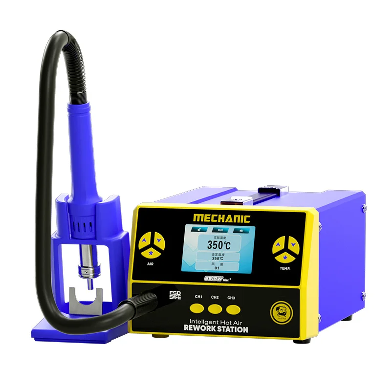 

MECHANIC 861DW Max Smart Hot Air Gun Soldering Station With 4 Nozzles For Phone Motherboard PCB Welding Desoldering Repair Tools