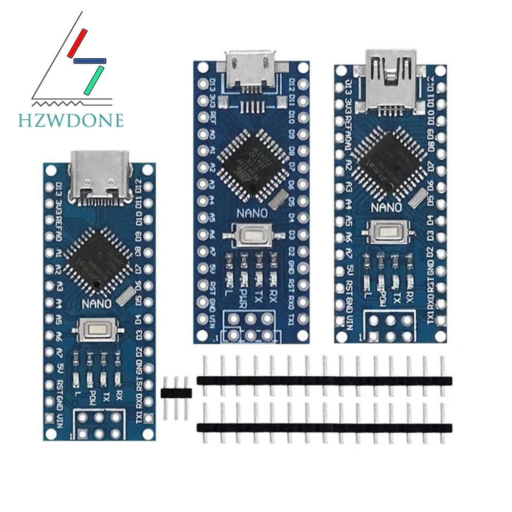 아두이노 나노 3.0 Atmega328 컨트롤러 호환 보드, WAVGAT 모듈 PCB 개발 보드, USB V3.0 없음, 프로모션