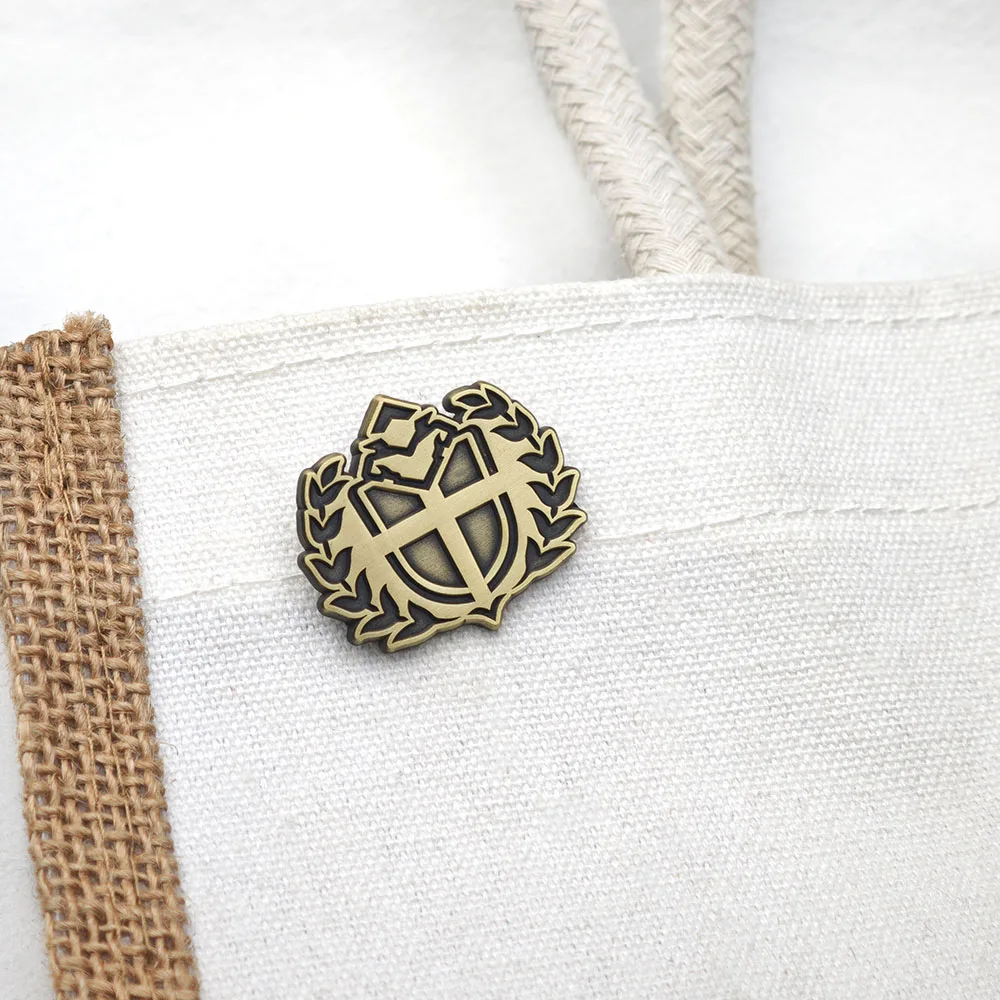 Azur Lane Sardegna Empire Metall-Emaille-Anstecknadel, Spiel-Cosplay-Schild-Abzeichen, Lorbeerkranz-Brosche, Reversnadeln, Anime-Fan-Geschenk, Itabag – Detail 8