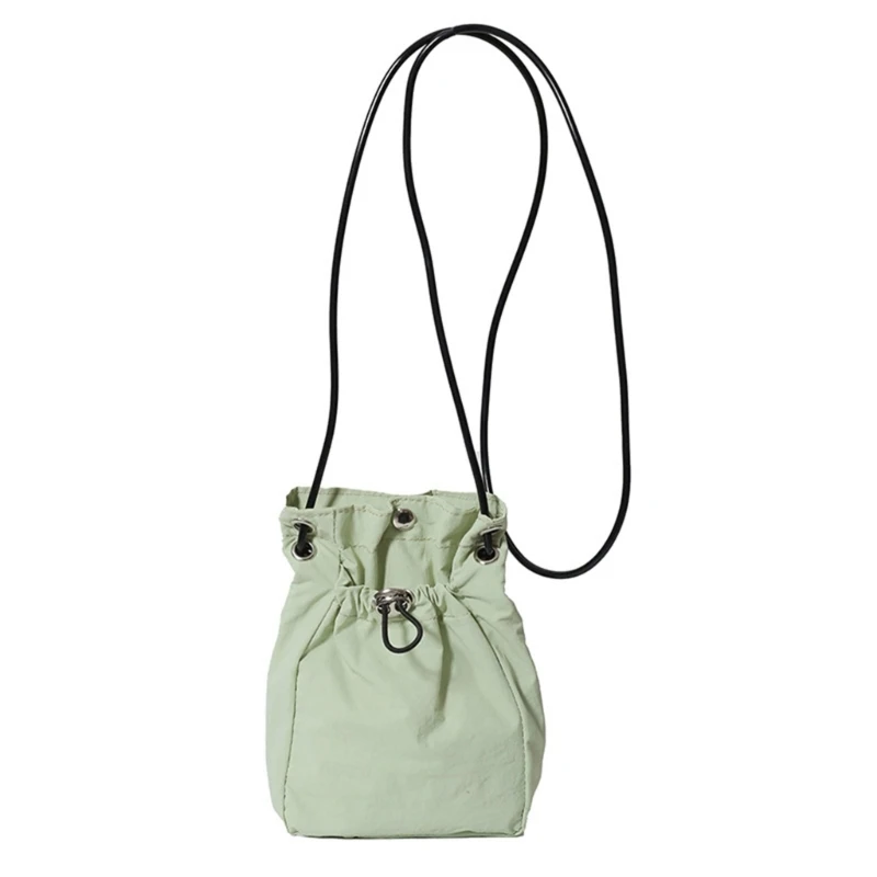 Casual Small Shoulder Bag Crossbody Drawstring Purse for Phone and Essential