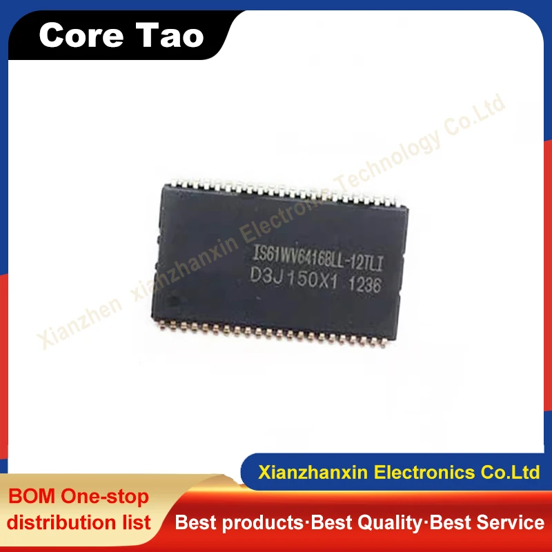 1pcs/lot IS61WV6416BLL-12TLI IS61WV6416BLL TSOP-44 Memory chip in stock