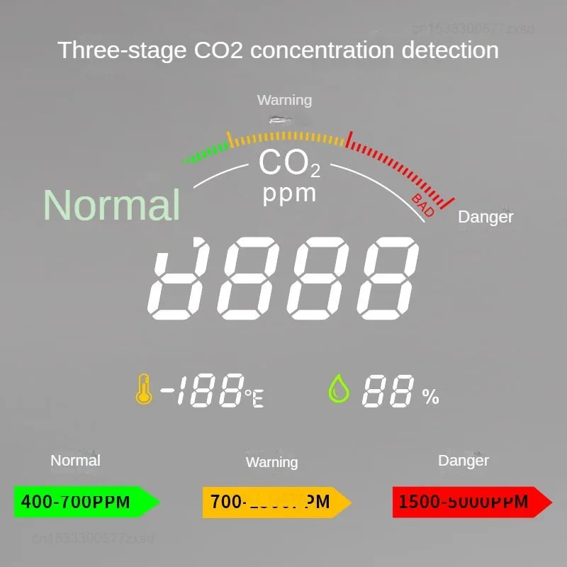 Xiaomi Xiaofei High-precision Household Multifunctional Carbon Dioxide Detector Portable Temperature Humidity Quality Monitor