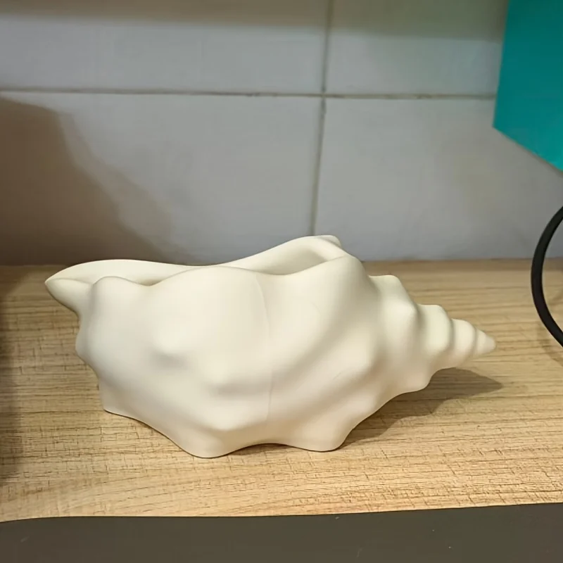 Muschel-Aufbewahrungsbox, Badezimmerbehälter, Zahnbürstenhalter, multifunktionaler Desktop-Organizer für die Aufbewahrung von Schlüsseln und Pflanzentöpfen – Detail 3