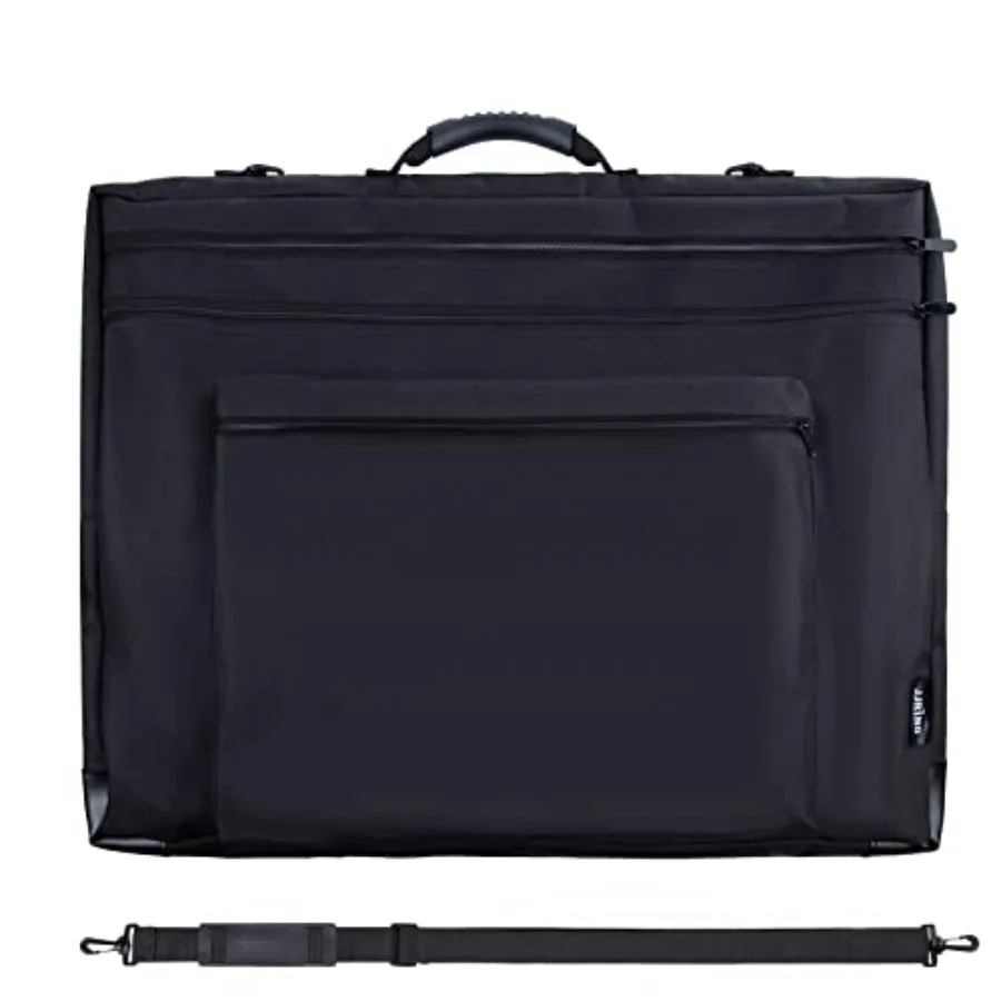 

JJRING 20x26 Art Portfolio Tote Bag - Large Carrying Storage Case with Handle Adjustable Shoulder Strap for Artists Perfect for