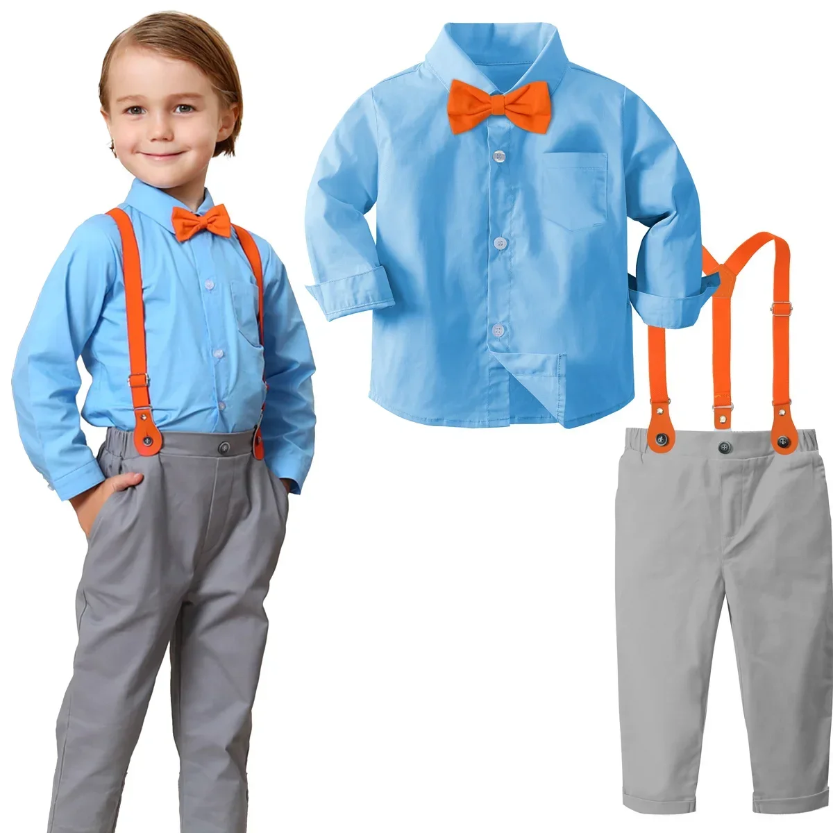 

Toddler Boy Outfits Baby Halloween Birthday Set Kids Gentleman Formal Photography Infant Perform Party Gift Clothes