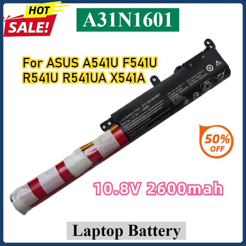 

10.8V A31N1601 Laptop Battery For ASUS A541U F541U R541U R541UA X541A X541S X541SA X541SC X541U X541UA X541UV Compatible Battery