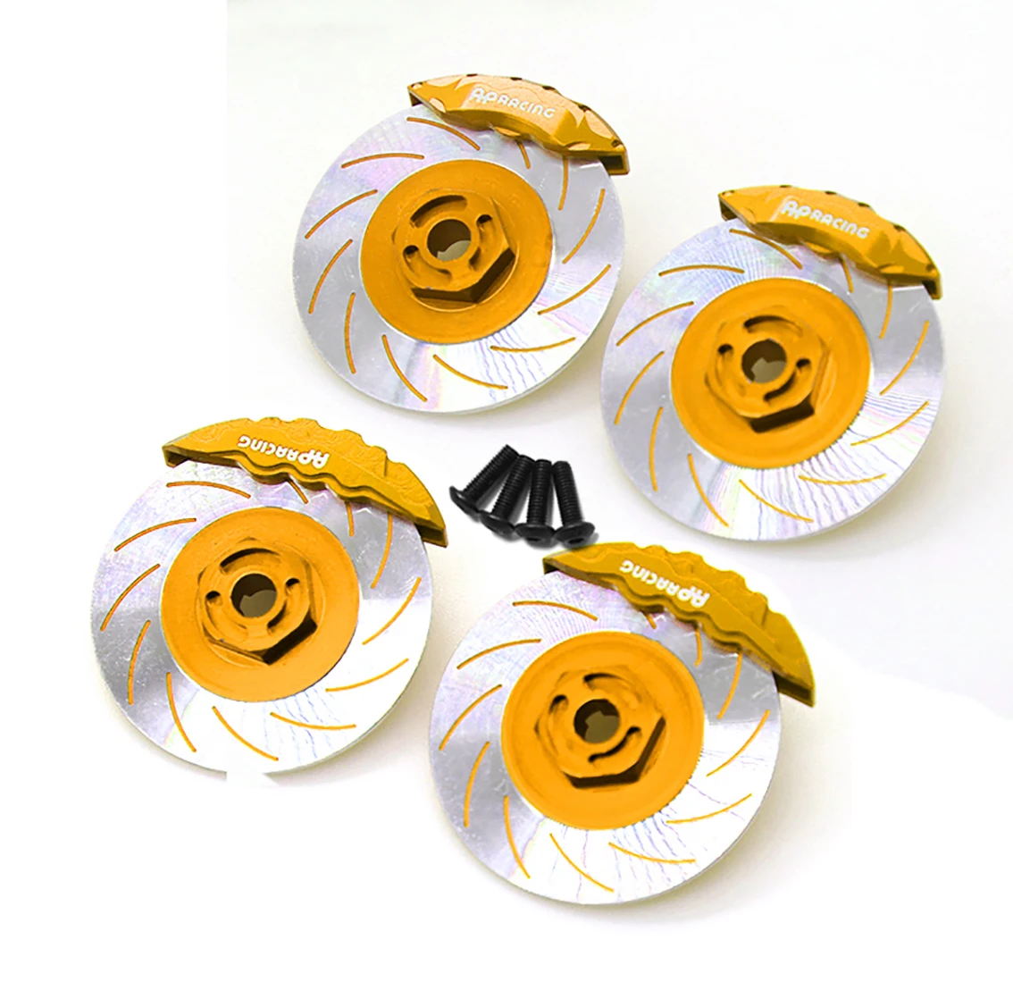 4 pz Metallo 12mm Esagonale Mozzo Ruota Cerchione Disco Freno Pinza per 3RACING Sakura D5S D5 1/10 RC Auto Parti di Aggiornamento Accessori