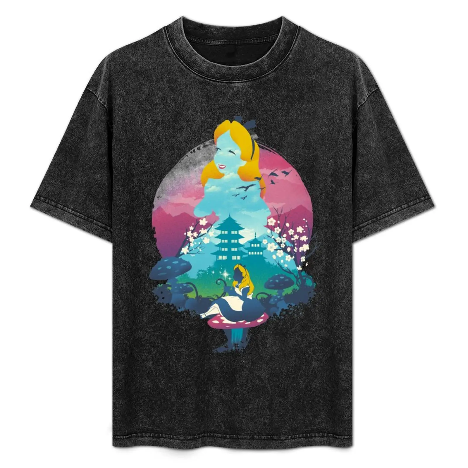 Ukiyo e Wonderland T-Shirt luxury t-shirt man clothes plus size tops shirts graphic tees men t shirts