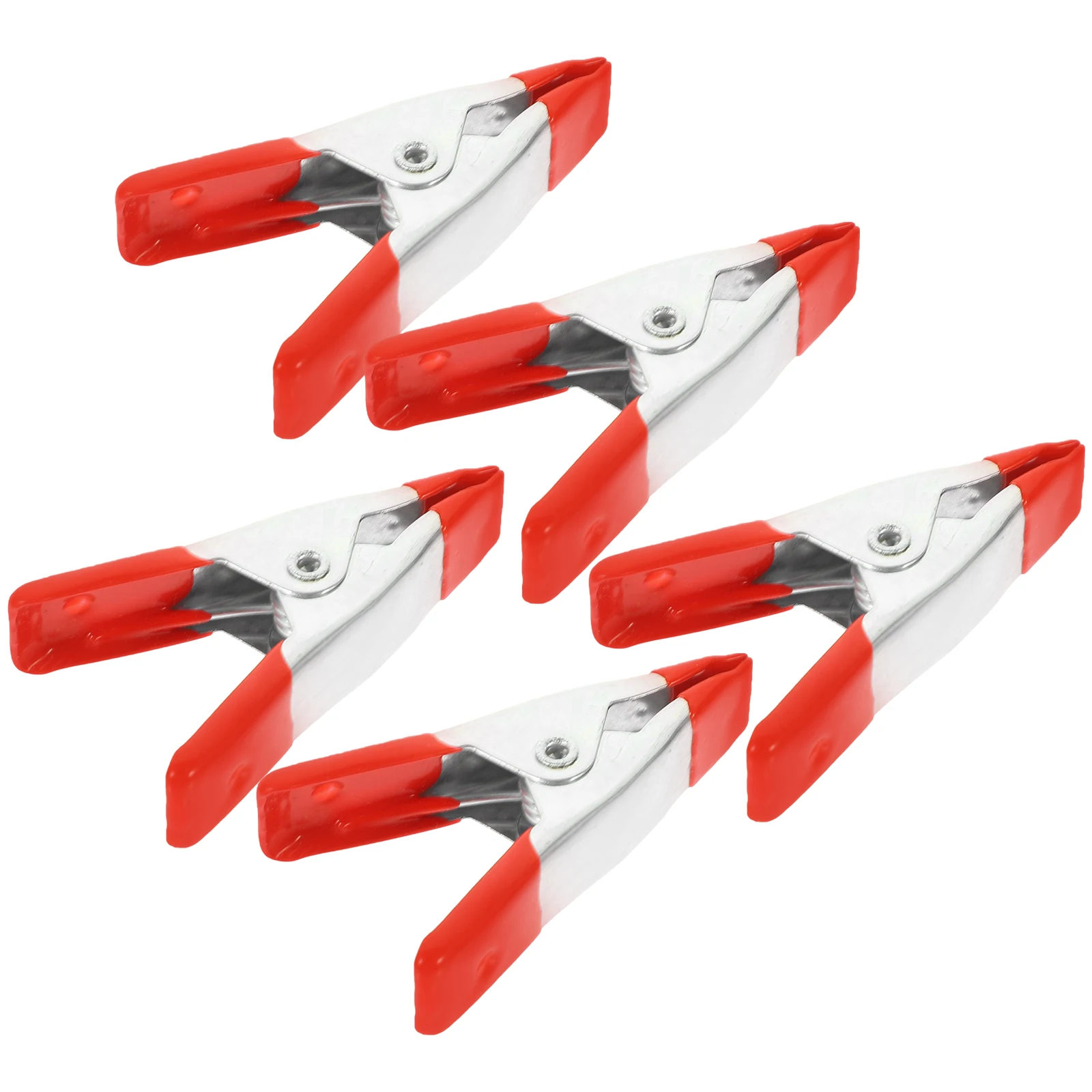

5 pcs 2 Red Metal Woodworking A Clamps Spring Clamps for Tent Spring Clips Clamp Heavy Duty Small Clips Metal Hardware