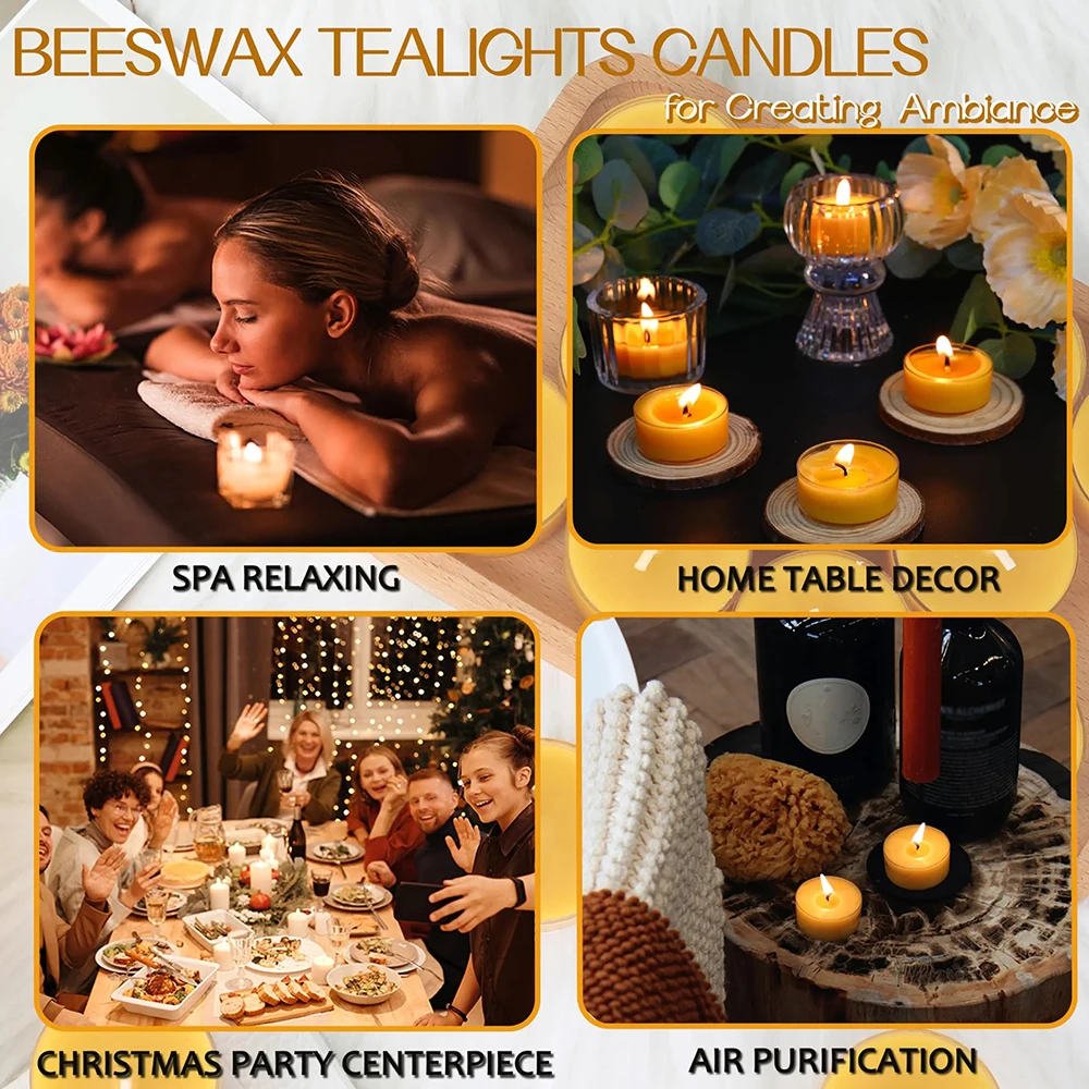 500/1000g Natural Beeswax Additive-Free Scented Soy Wax DIY Handmade Candle Making Gift Supplies Yellow/White Smokeless Beeswax