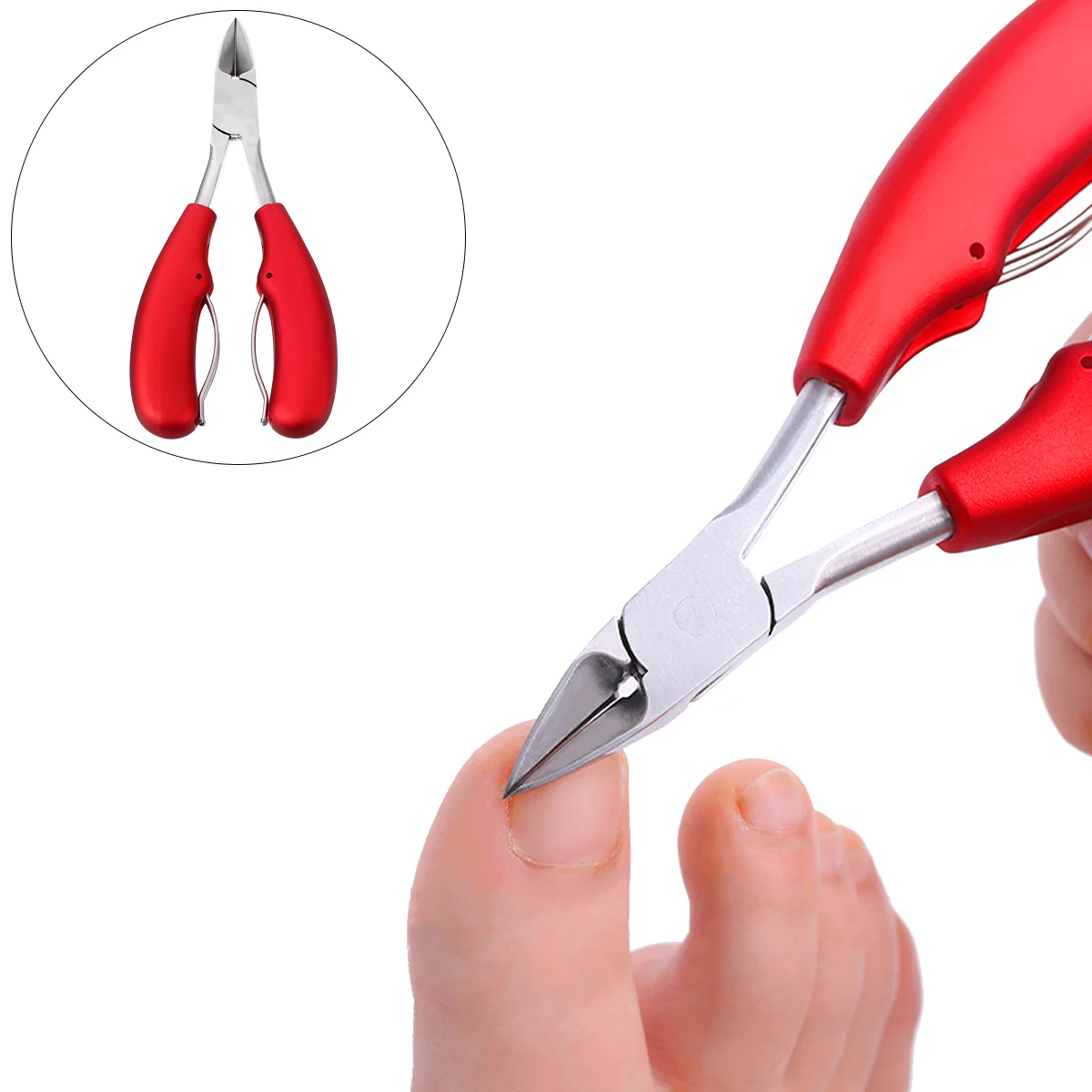 

1pc Stainless Steel Toenail Clippers Curved Nail Clipper For Ingrown Thick Toenails Pedicure Tool Cuticle Nipper Manicure Nipper