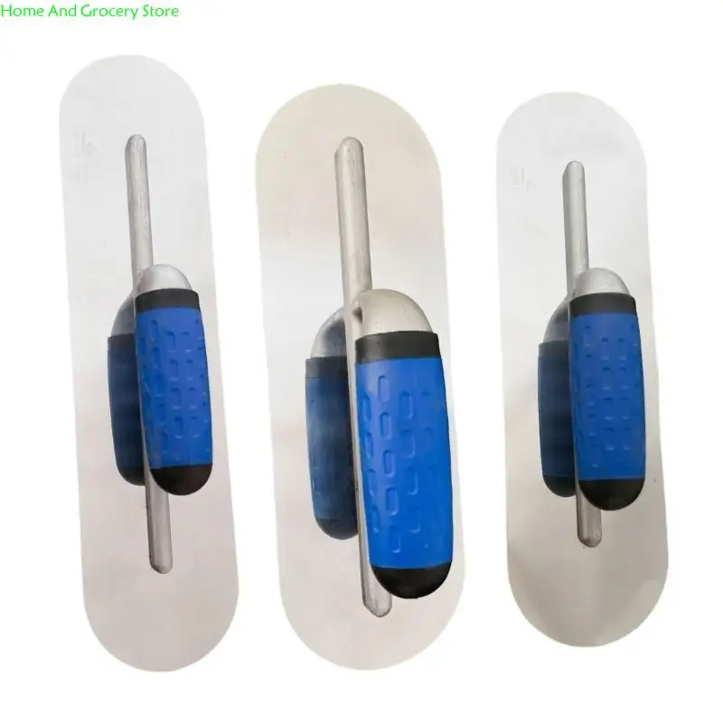 

0XXA 3 Piece Ergonomic Handle Concrete Trowel Tool Set for Professional and DIY Use