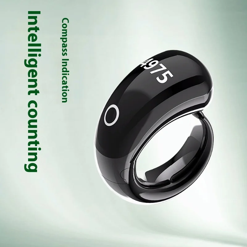 أفضل بائع Zikr Ring Smart لتطبيق Bluetooth، بوصلة النوم، حافظة من الراتنج الفولاذي، جهاز التحكم عن بعد، NFC WiFi، ميزات للأوسط #6