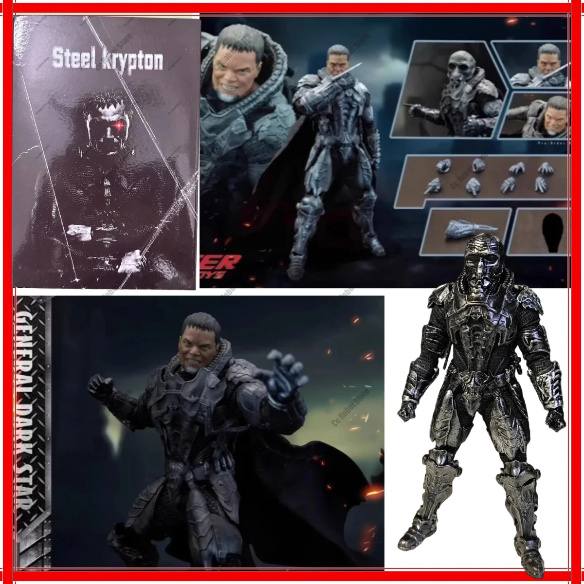 [Oryginalny, dostępny od ręki] PSERTOYS Figurka Akcji 1/12 Skala, Dowódca Wojskowy, Stalowy Kryptonianin General Dru-Zod, 6-calowa, w pełni ruchoma