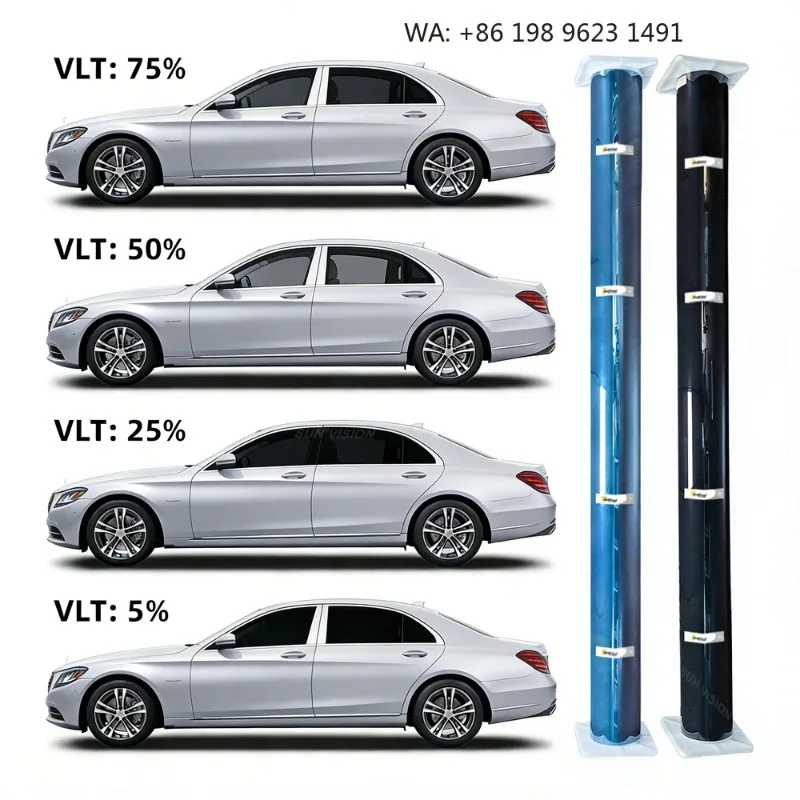 Premium HD Clarity Car Solar Film 99% IR Rejection UV Block Anti-Explosion Privacy Interior Protection Factory Direct Supply