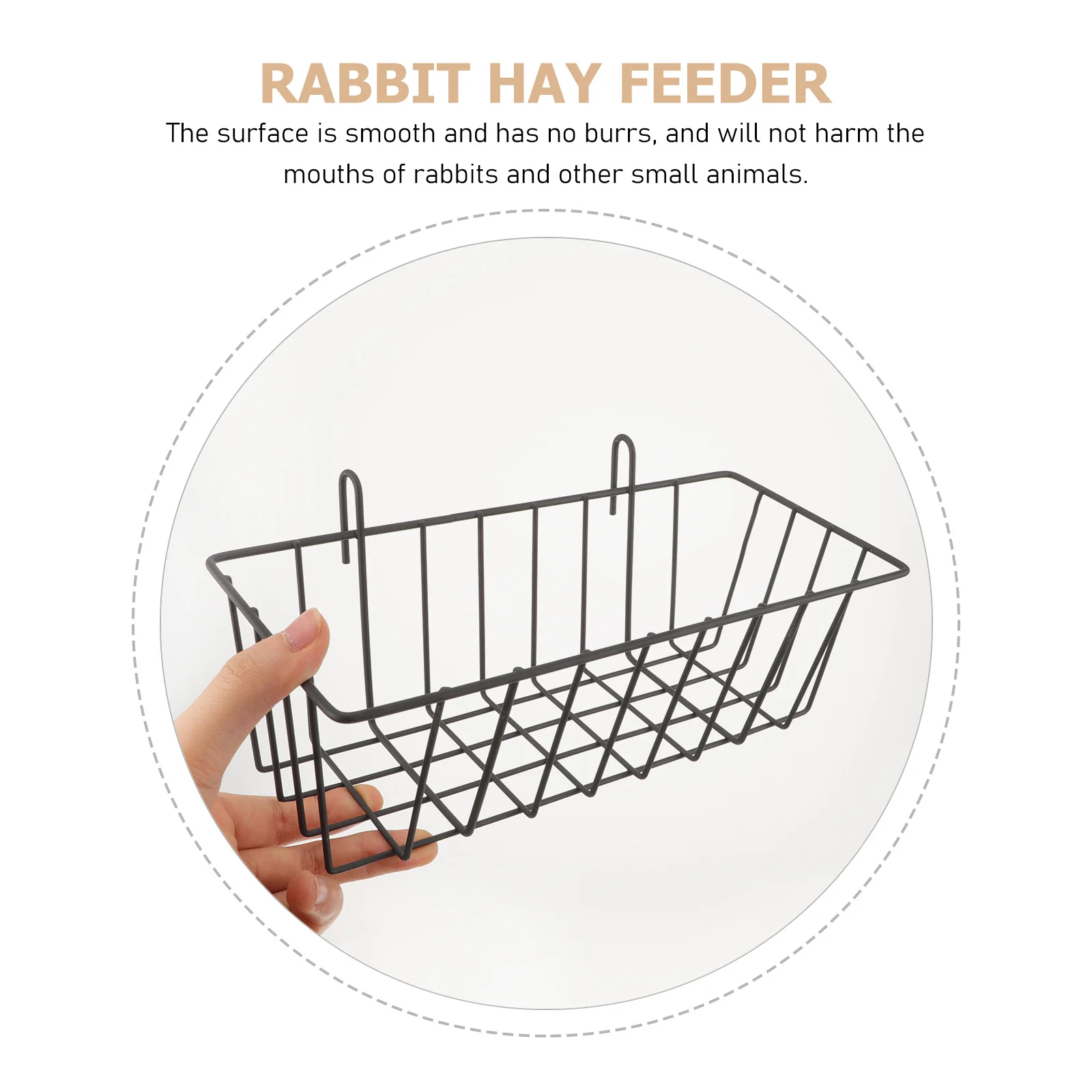 2 قطعة حامل قفص تغذية الأرنب مقاومة للاهتراء سطح أملس المحمولة متجر مريح الاستخدام اليومي معلقة أرنب المغذية